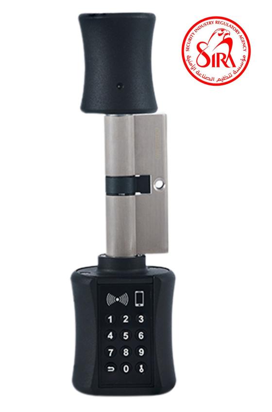 LINKO 800 SERIES - SMART CYLINDER LOCK - BLACK NICKLE